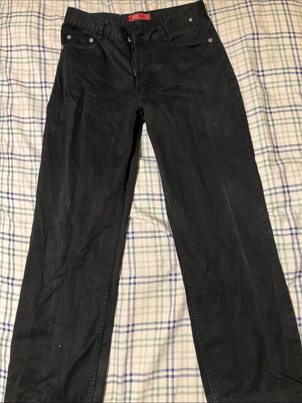 Charlies outlaw Black Straight-Leg Jeans with Red Waist Tag